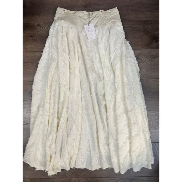 S'edge Edith Boho Skirt Bone NWT Large - Picture 11 of 15